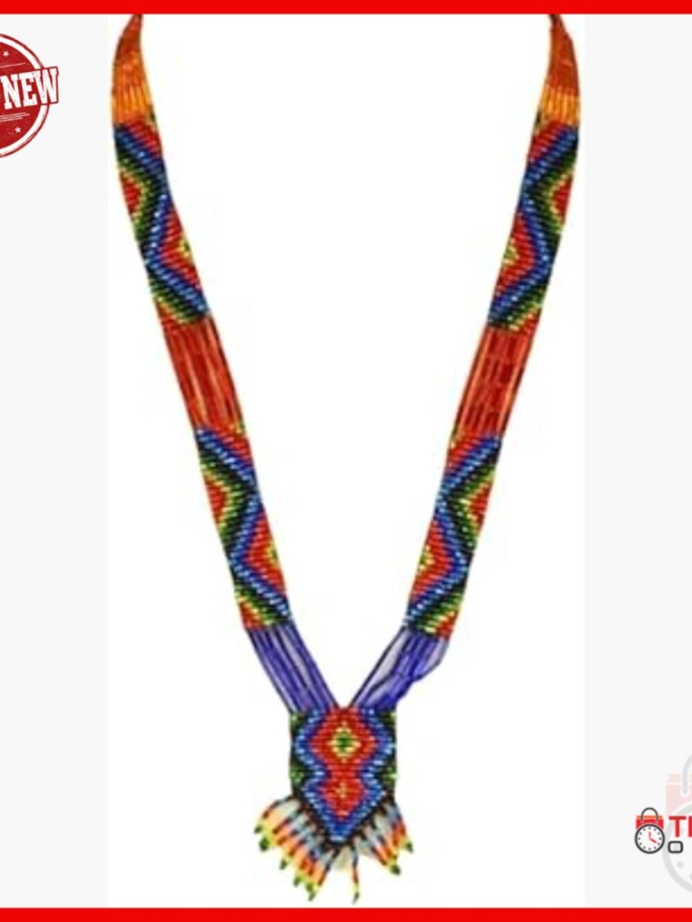 Handmade Beaded Necklace and Earrings Set, Czech Glass Seed Beads,